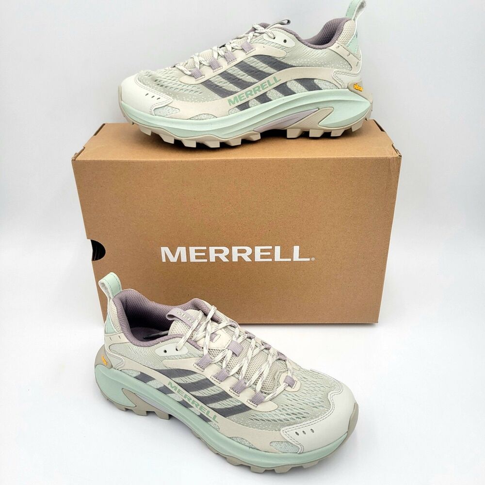 Merrell Moab Speed 2 Women's Hiking Mountaineering Shoes GREIGE JO38520 Size 7.5